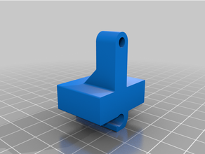 tt bleu soutien para ptfe junte ao capteur filamento filament guider arbres 3d print model - Mito3D