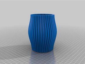 gear vase gears twisted mode 3d print model - Mito3D