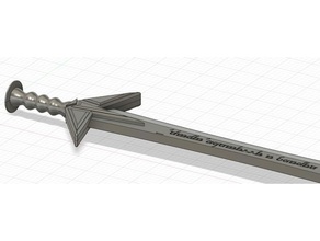 1m sword 3d print model - Mito3D