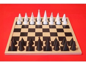 cône échecs ensemble récipient empilable 3d print model - Mito3D