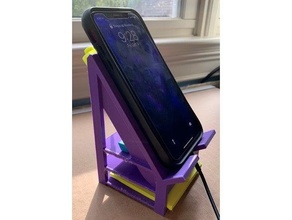 multipurpose phone stand studentdesignchallenge studentchallenge earphones elementary school headphone high iphone learn learning middle pen pencil holder remote smartphone 3d print model - Mito3D