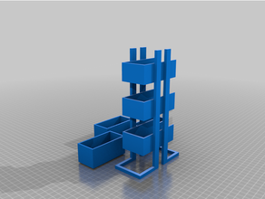apilado papelería organizador estudiante desafio 3d print model - Mito3D