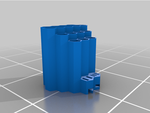 sechseckig Schreibtisch Veranstalter studentische Herausforderung 3d print model - Mito3D