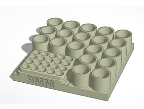 12 ölçü 9mm Kulp destek kabuk 3d print model - Mito3D
