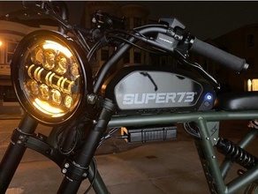 bike battery holder super73 + kanebilt bicycle bag light mount tools ebike electric headlight headlights powerbank 3d print model - Mito3D