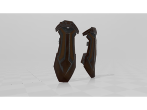 swtor resilient warden gauntlets kotor simple sith armor star wars 3d print model - Mito3D