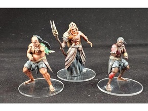 1-54 - priests dragon queen 54mm dnd game monk monks pathfinder priest rpg wargaming 3d print model - Mito3D