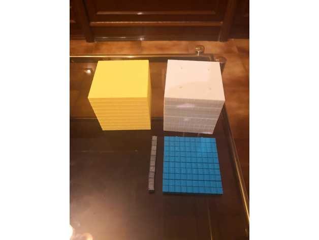 bloques multibase math art 3D print model - Mito3D