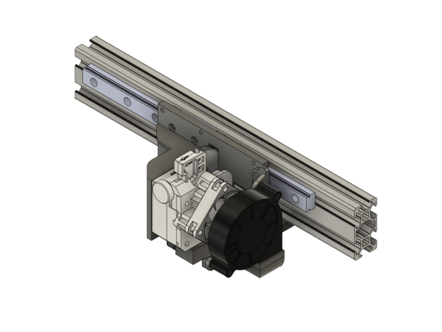 sovol sv01 linear rail adapters titan aero 5015 fan duct e3d sovol3d 3D print model - Mito3D