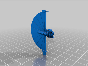 ginivex class caza estelar ventilador espada combatiente miniaturas astronave estrella guerras ala 3d print model - Mito3D