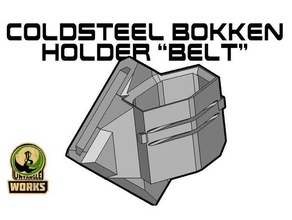 cold steel bokken holder belt edition coldsteel sword 3d print model - Mito3D