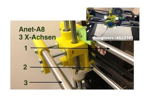 Netz a8 3x achse 3 3d print model - Mito3D