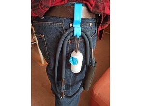 caca sac laisse ceinture titulaire soutien chien Sacs étui 3d print model - Mito3D