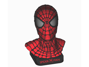 spider man multi color paleta 2 remezclar busto mosaico multicolor multimaterial 3d print model - Mito3D