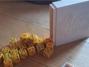 12 5mm shadowrun 4 dice box 36 12mm 3d print model - Mito3D