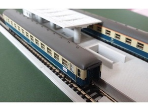 quai gare - station platform marklin chelle scale 1 220 3d print model - Mito3D