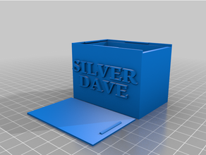 silver dave coin tray 3d print model - Mito3D