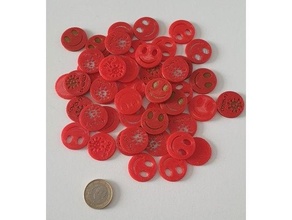 smiley - covid-19 shopping cart coin euro 3d print model - Mito3D
