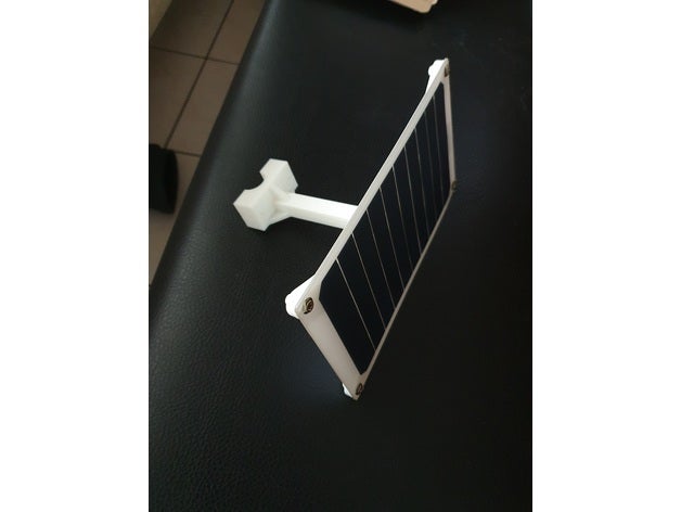 solarpanel halterung 5v 10watt usb mast wetterstation 3D print model - Mito3D