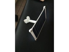 Güneş paneli Halterung 5v 10watt USB direk Meteoroloji istasyonu 3d print model - Mito3D