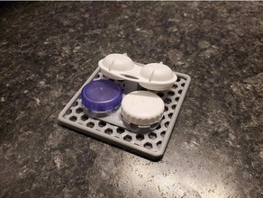 contact case drying rack 3d print model - Mito3D