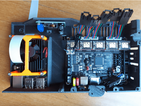 ours skr 14 turbo rpi3b+ mâle convertisseur actif refroidissement framboise 3d print model - Mito3D
