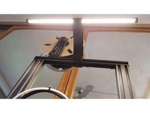 ender 3 rail monter Ikea ribba LED image lumière créalité 3d print model - Mito3D