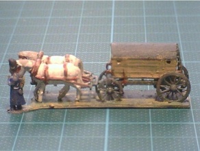 Napoleonics Krankenwagen 1zu160 28mm Artillerie Französisch historisch napoleonisch Soldaten Wargaming Krieg Gaming Räder Fahrzeug 3d print model - Mito3D