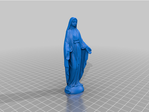 virgen mar reparado Jesús Cristo Virgen María 3d print model - Mito3D