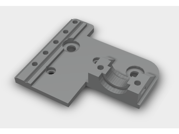 ender 3 e3d v6 v5 mounting plate adjustable bl-touch mount bltouch 3D print model - Mito3D