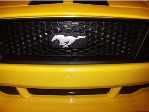 Mustang Laufen Pferd v2 Ford Abzeichen Emblem Logo 3d print model - Mito3D