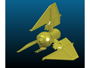 estrella guerras Corbata pesado tri fighter embrague mk2 feo kitbash nave estelar guerra Galaxias Embarcacion defensor combatiente 3d print model - Mito3D