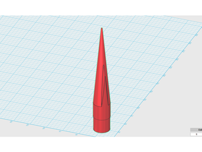 pnc 50sp nariz cone aeroespacial Centro modelo foguete teste 3d print model - Mito3D