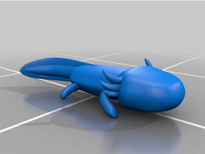 axolotl animale 3d print model - Mito3D