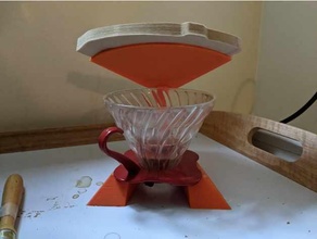 v60 filter stand coffee pour 3d print model - Mito3D