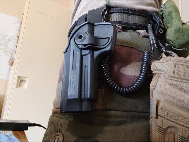 40mm cinturón interfaz imi citar funda pistola nuprol proximidad sensor táctico engranaje arma armas 3D print model - Mito3D
