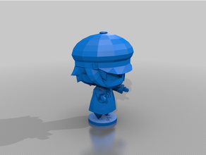 chibi naoto supporter personnage 4 3d print model - Mito3D