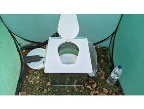 camping portable composting toilet boondocks compost outback shtf survival urine 3d print model - Mito3D