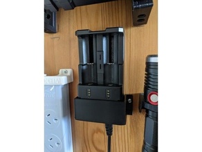 intellicharger i2 stand holder bracket battery charger intellicharger i2 mounting bracket 3d print model - Mito3D