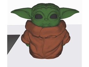 bebek Yoda 3 renkler renk multi colour renkli palet 2 3d print model - Mito3D