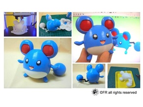 pokemon marill - 3d print model - Mito3D