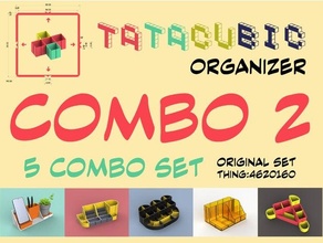 tatacubico organizador modular 5 conjunto combo estudiante desafio 3d print model - Mito3D