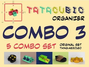 tatacubic organizer modular - 5 set combo studentchallenge 3d print model - Mito3D