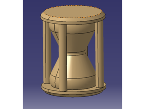 hourglass token 3d print model - Mito3D