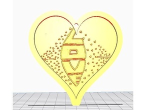 heart-love lithophane 3d print model - Mito3D