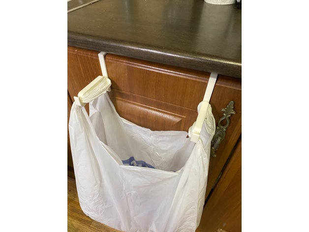 personnalisable poubelle sac titulaire soutien trash bin 3D print model - Mito3D