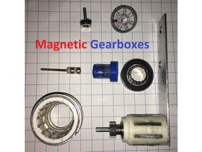 magnetic gearbox - concentric actuator bldc brushless flux joint magnet quadruped robot robotics servo 3d print model - Mito3D