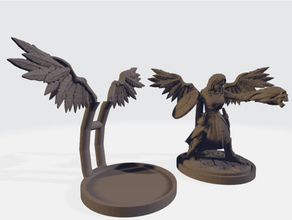 wings 28mm dnd dungeons dragons miniature pathfinder rpg 3d print model - Mito3D