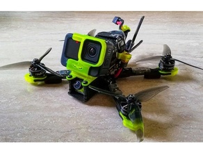 impulserc riverbero gopro eroe 9 montare copro drone impulso rc quad 3d print model - Mito3D
