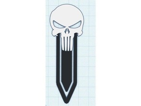 punisher bookmark 3d print model - Mito3D